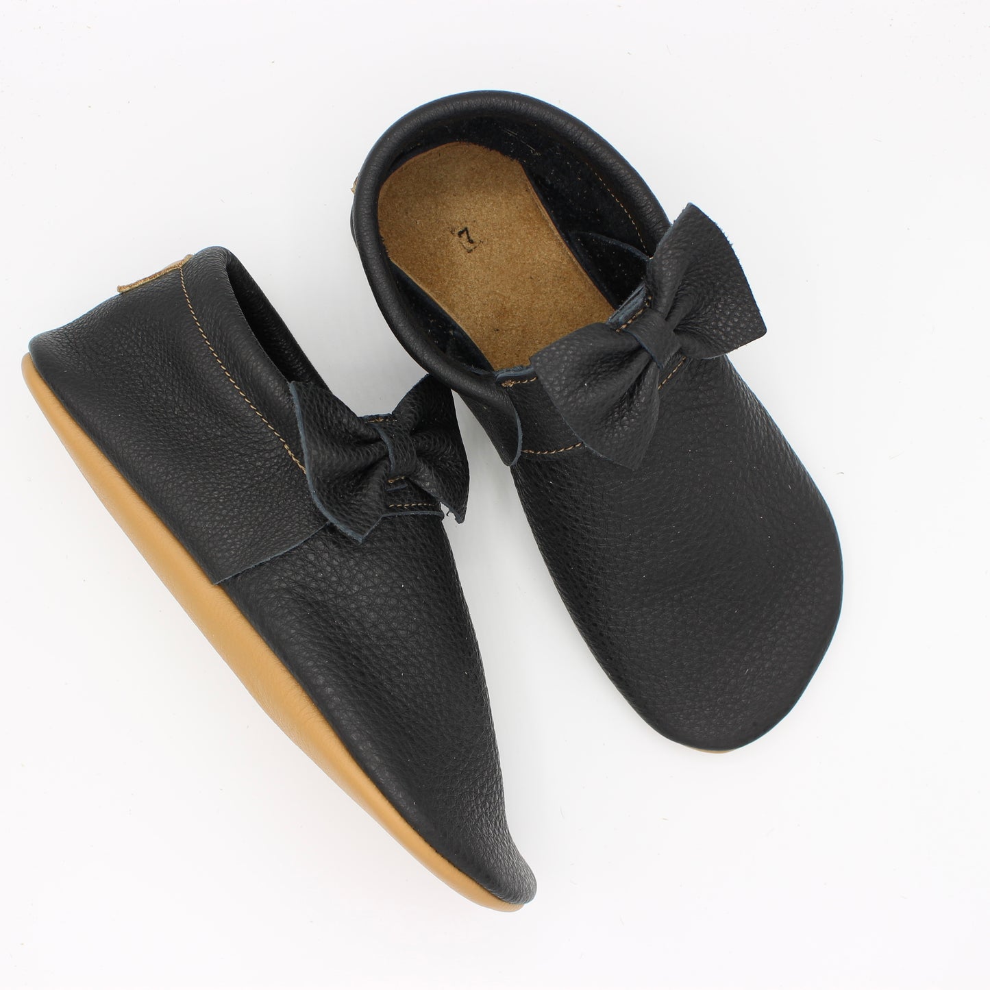 Ladies Marie Mocs - Black - SOFT SOLE