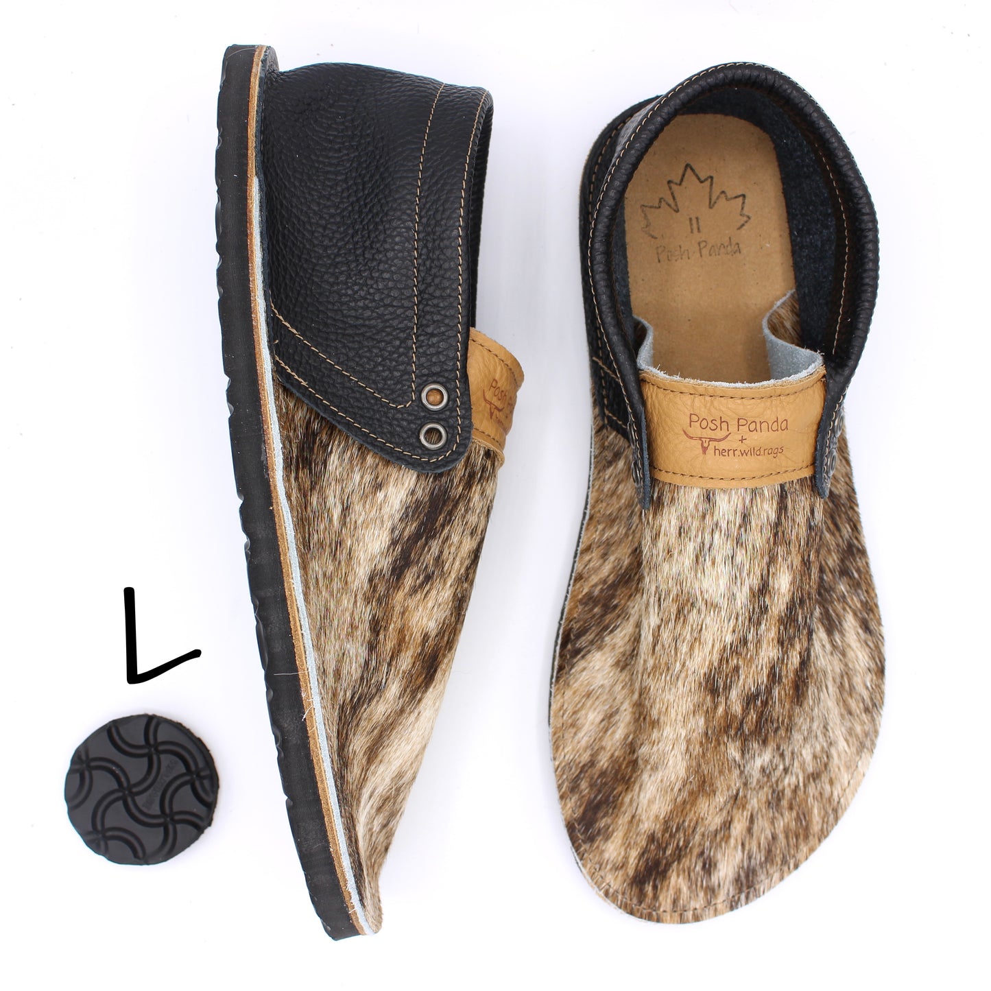 Hair Hide Collab Mocs - Ladies - SIZE 11 - RUGGED